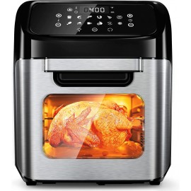 Air Fryer 13 Quart Air fryer Oven with Rotisserie Function 10 in 1 Electric Hot Oven with 8 Cooking Accessories and Recipe 1700W Air Fryer Toaster Oven with 9 Presets Preheat & Defrost Function B09QKKPQ33