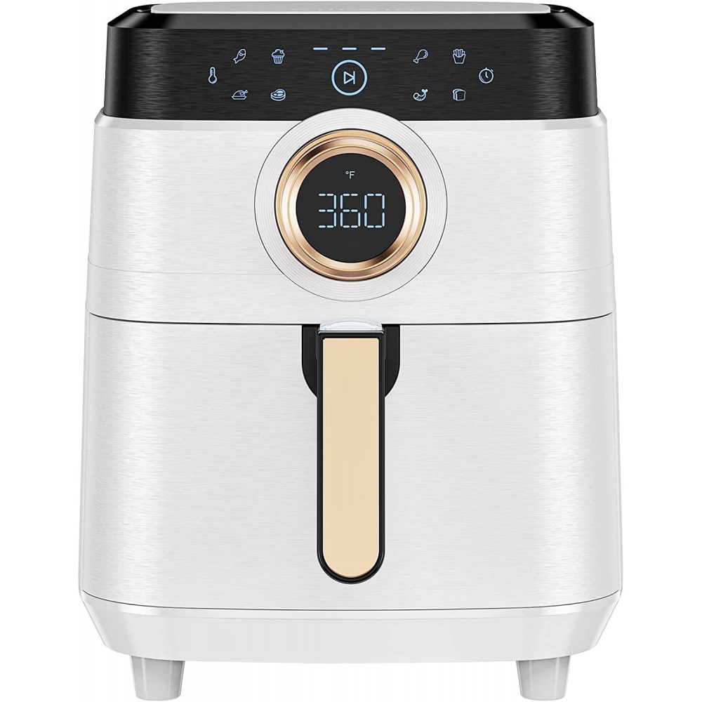 Air Fryer Airfryer Oven Large Air Fryer 1700W 8-in-1 with Touch Screen Air Fryers Detachable Dishwasher Safe Nonstick Basket Freidora de Aire 36 Recipes BPA & PFOA Free 5.8 QT White Air Fryer B09696JZVR