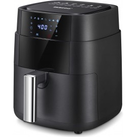 Air Fryer ISACCO Digital Air fryer 5 Quart Smart Hot Oven Cooker 170℉ to 400℉ with Digital Touch Screen Preheat Ringing Reminder  Black 4.7L B09HBYLGDM