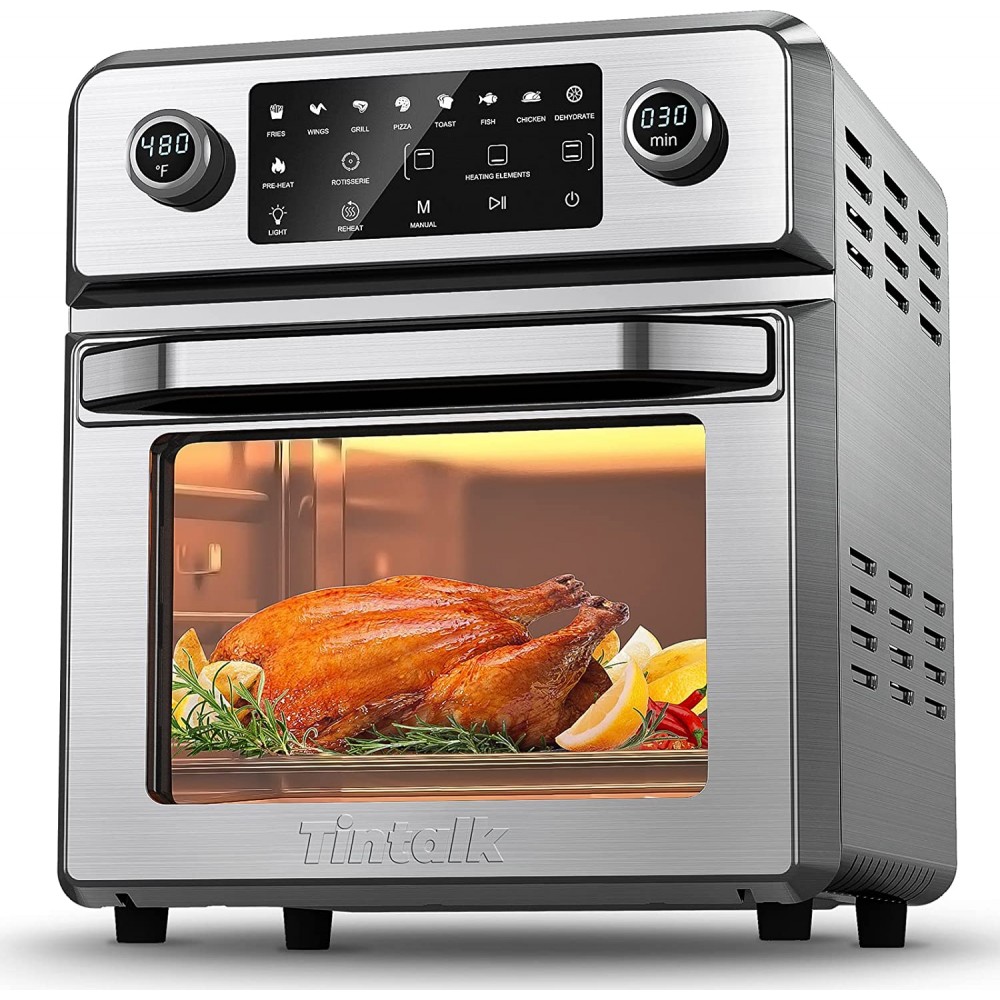 Air Fryer Oven Combo 10-in-1: Airfryer Toaster Oven Combo 1700W Large Airfryer Convection Oven Countertop Combo with Rotisserie | Dehydrator 16 Quart AF520T-16Q B09Z1XPX15