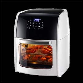 Air Fryer Oven Countertop 10L Air Fryer Oven No Oil Toaster for Home Electric Rotisserie Oven with LED Digital Touchscreen Frying Machine Air Fryers  Color : White 7 in 1  Oil Capacity : 10L  B09SDRZFKP