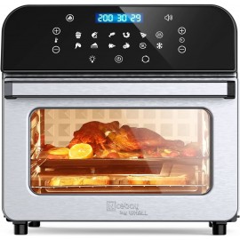Air Fryer Oven,Whall 13.5QT 12-in-1 Xl Large Air Fryer Convection Oven Rotisserie,Roast,Dehydrate,12 Cooking Presets,Toaster Oven,Digital Touchscreen,Stainless Steel,with Accessories&Recipes B0B1WRPSRH