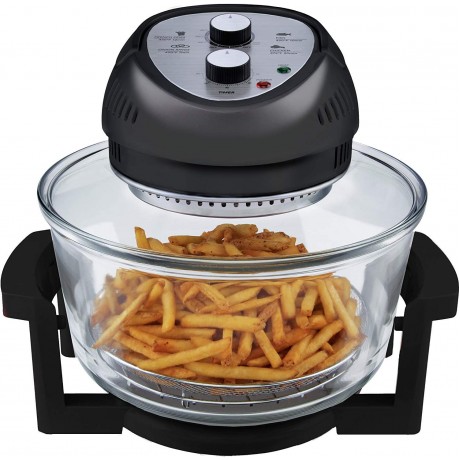 Big Boss Air Fryer Super Sized 16 Quart Large Air Fryer Oven Glass Air Fryer Infrared Convection Healthy Meal Electric Cooker with Timer Dishwasher Safe Plus 50+ Recipe Book B00BIFCHSO