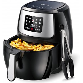 Famiworths Air Fryer 8.9 Quart Large Electric Hot Air Fryer Oilless Cooker Digital Touchscreen with 8 Presets Preheat Timer & Temperature Control Non-stick Liner and Frying Basket Cooking Tongs B09MVVFRL2
