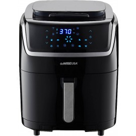 GoWISE USA 7-Quart Steam Air Fryer with Touchscreen Display with 8 cooking presets + 100 Recipes B0B1GK7VRQ