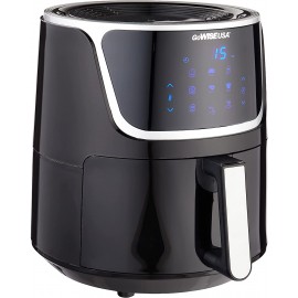 GoWISE USA GW22956 7-Quart Electric Air Fryer with Dehydrator & 3 Stackable Racks Led Digital Touchscreen with 8 Functions + Recipes 7.0-Qt Black Silver B07ZWG619F