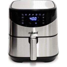 Milliard Air Fryer Max XL Oil Free Digital Hot Oven Cooker 8 Cooking Settings Dehydrator Preheat and Shake Dishwasher Safe: Recipe Book Included 5.8QT Family Size B08ZJRTMR4