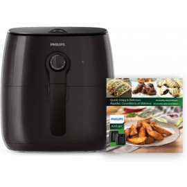 Philips Premium Analog Airfryer with Fat Removal Technology + Revipe Cookbook 3qt Black HD9721 99 B07VDVD4VJ
