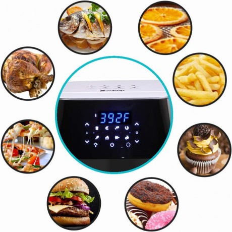 Smaworld Air Fryer Toaster Oven Electric Roaster Instant Pot Foodie Grill 16.91qt xl Air fryer with 8 Accessories B0B1Q129WK