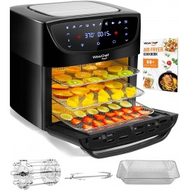 WowChef Air Fryer Oven Large 20 Quart 10-in-1 Digital Rotisserie Dehydrator Fryers Combo with Racks XL Capacity Countertop Airfryer Toaster for Family 9 Accessories with Cookbook ETL Certified B08R68562Y