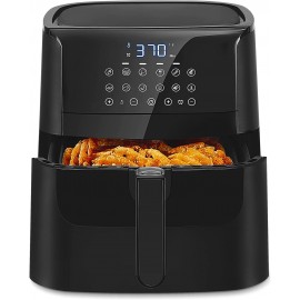 YuuYee Air Fryer 6.8QT XL LED Touch Screen Air Fryer Oven 12 Preset Cooking Modes 85% Fat Reduced 3-Year Warranty B097MK35TS