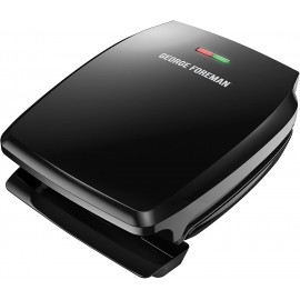 George Foreman GR340FB 4-Serving Classic Plate Electric Indoor Grill and Panini Press Black B01L456ZCG
