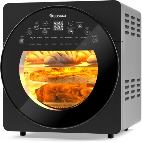 15.3QT Air Fryer Oven Digital 16-in-1 Convection Air Fryer Toaster Oven Combo Rotisserie & Dehydrator Large Oilless Countertop Oven with LED Digital Touchscreen Timer Temperature-8 Accessories 1700W B08QHSYVLQ