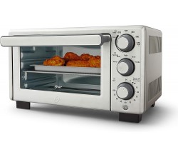 Oster Compact Countertop Oven With Air Fryer Stain 
