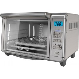 BLACK+DECKER 6-Slice Digital Convection Countertop Toaster Oven Stainless Steel TO3280SSD B00QNUBM12