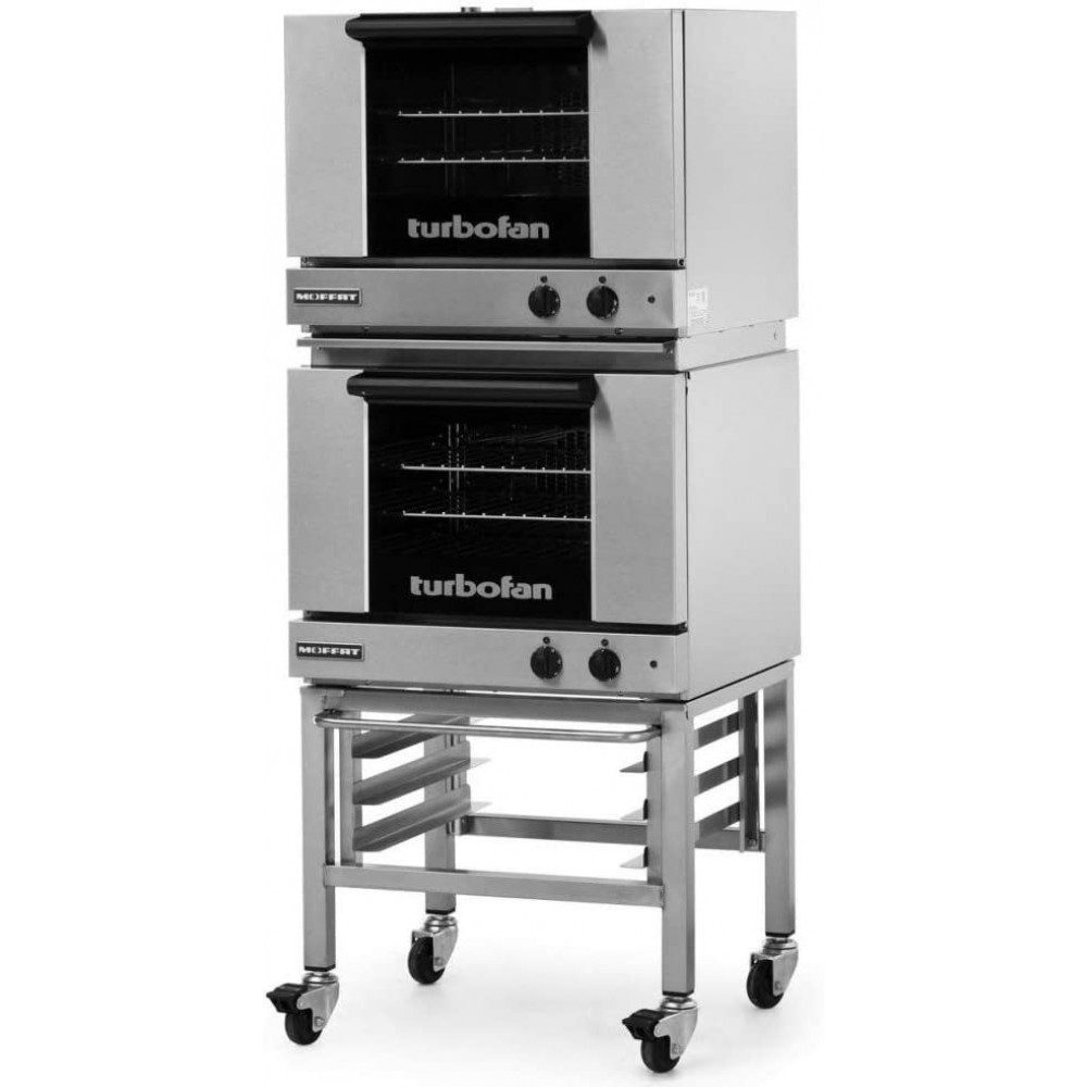 Moffat E22M3 2 Turbofan Electric Double Stacked Convection Oven 3 1 2 Size Sheet Pan Capacity Each Oven B004UNC4G6
