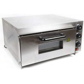 110V 2KW Single Deck Electric Pizza Baking Oven Home Commercial Pizza Cooker Broil Cake Bread Oven Pizza Toaster Stainless Steel Pizza Maker Up to 10-12 Inches Pizza B08JXJ1D9G