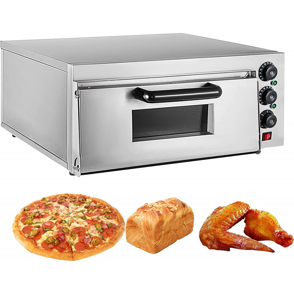 BGGFNZ Pizza Oven Stainless Steel Commercial Pizza Oven Double Layer with Timer Electric Multifunction Toaster Grill Grill for Restaurant Home Party Pizza B09WVB6KT2