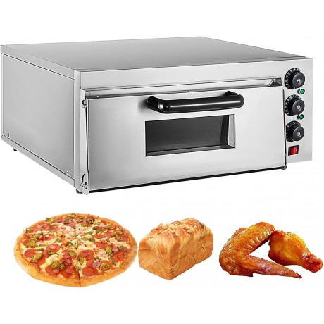 BGGFNZ Pizza Oven Stainless Steel Commercial Pizza Oven Double Layer with Timer Electric Multifunction Toaster Grill Grill for Restaurant Home Party Pizza B09WVB6KT2