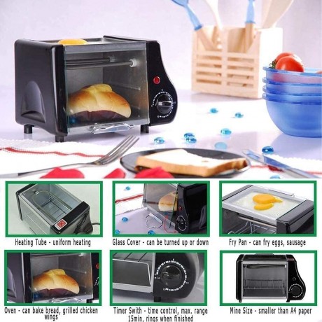 LOXZJYG Multi-function electric oven Oven Multifunctional Household Multi-function electric oven 1.5L Capacity Compact Design Timer Kitchen Machine Dried Fruit Barbecue Bread Pizza Baking B096DSPWDK