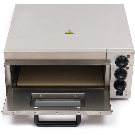 TBVECHI Pizza Oven Electric 2000W Commercial Pizza Roaster Single Deck for 12-14 Pizza Timer Setting Fast Heat Up Temperature Control Window Observation Suitable for Pizza Shop Restaurant Home Use 110V B0972P5C9R