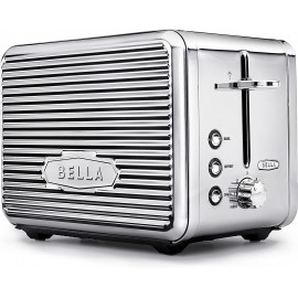 BELLA 14387 Linea Collection 2-Slice Toaster with Extra Wide Slot & Custom Settings Polished Stainless Steel B019GBGTBW