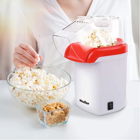 Mueller Ultra Pop Hot Air Popcorn Popper Electric Pop Corn Maker Healthy and Quick Snack No Oil Needed with Measuring Butter Cup B09RQZJ6NH