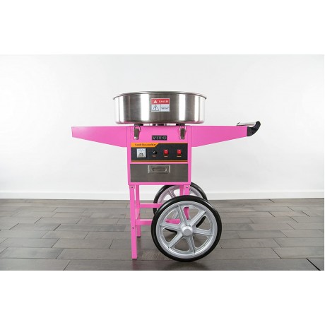 VIVO Pink Electric Commercial Cotton Candy Machine Candy Floss Maker with Cart CANDY-V002 B00MG2SBL0