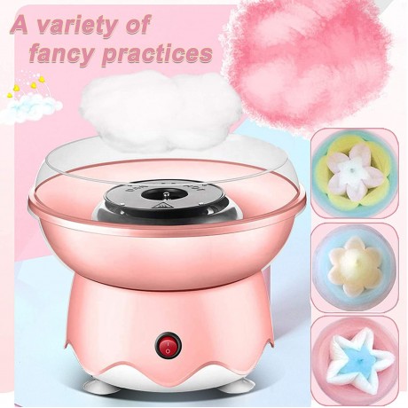 W.Bedraw Cotton Candy Machine for Kids Homemade Cotton Candy Maker Portable with Large Splash-Proof Plate Mini Cotton Candy Machine for Birthday Party Christmas Gift Party Wedding Pink B09LXX5FDM