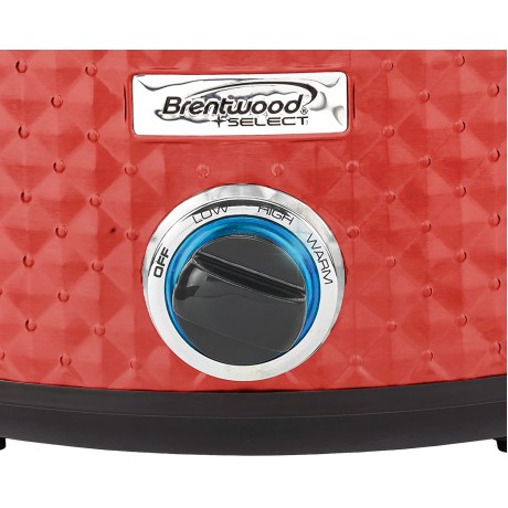 Brentwood Select SC-157R Slow Cooker 7 Quart Red B07D2MNHKS
