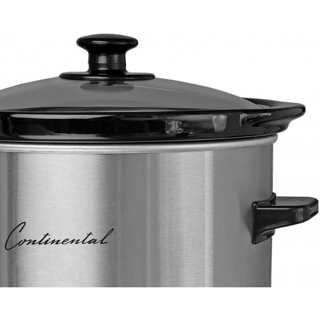 Continental Electric CP43729 Slow Cooker 2 Quart Silver B002WSVYM6