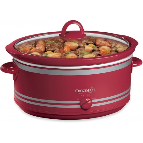 Crock-pot B002IEOGYC SCV702 7-Quart Manual Slow Cooker with Travel Bag Red B002IEOGYC