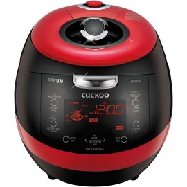 CUCKOO CRP-HZ0683FR | 6-Cup Uncooked Induction Heating Pressure Rice Cooker | 13 Menu Options Auto-Clean Voice Guide Made in Korea | Black Red B071KMD3GY