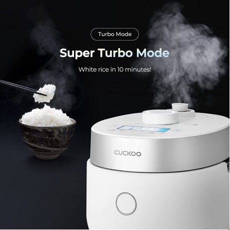 CUCKOO CRP-MHTR0309F | 3-Cup Uncooked Twin Pressure Induction Heating Rice Cooker | 11 Menu Options: High Non-Pressure & More Made in Korea | White 3 Cups B09XPC3MNM