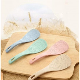 WOIWO 4 PCS Creative Kitchen Rice Scoop With Wheat Straw Rice Spoon Tableware Electric Rice Cooker Rice Shovel Electric Rice Cooker Rice Shovel B08H1PNF3L