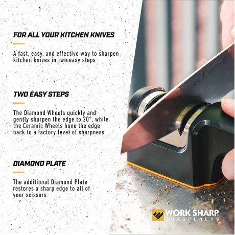 Work Sharp Pull Through Kitchen Knife Sharpener B09SR2224Z