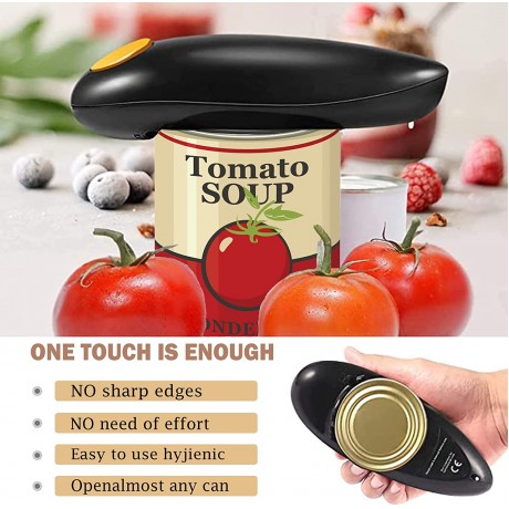 Electric Can Opener,Electric Can Openers Prime for Seniors Best Gift for Women&Kitchen Gadget,Almost Size Can black B09QKJYCMY