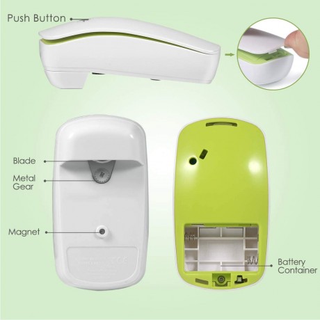 Electric Can Opener,No Sharp Edge Kitchen Can Opener,Senior with Arthritis,Best Gift for Women&Kitchen Gadget,Almost Size Can B09P4WCHPP