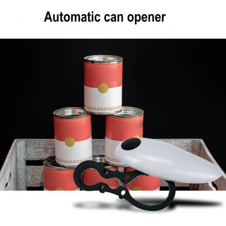 Greewen Automatic Can Opener Electric Opener Special Canned Glass Can 8 Word Opener White B09N6YBLN4