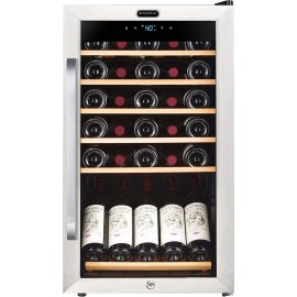 Whynter FWC-341TS 34 Bottle Freestanding Wine Refrigerator with Display Shelf and Digital Control Stainless Steel One Size B076RT37XJ