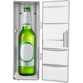 Mini Fridge Freezer for Bedroom Office Desk Car Boat Portable Compact Refrigerator Cooler and Warmer for Beverage Food Drinks Skincare B0B31T7R82