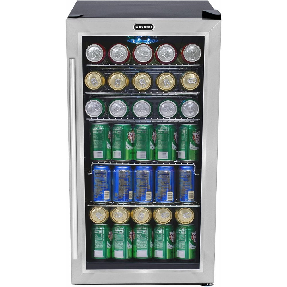 Whynter BR-130SB Internal Fan Beverage Refrigerators Black Stainless Steel B00P7QI4IM