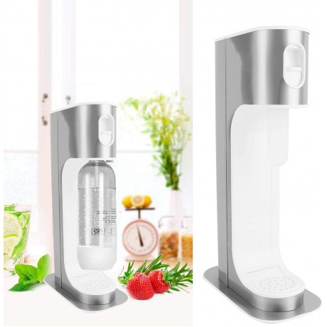 Soda Water Machine BPA free Water Maker Manual Sparkling Bubble One Touch Detachable for Commercial Party Office Home B09MQ8KGZ8