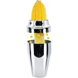 Newness Corn Stripper Peeler Corn Cutter with Cup 304 Stainless Steel Cob Corn Thresher Stripping Tool Corn Cutter Off Cob Kernel Remover Slicer with Serrated Sharp Blade for Home & Kitchen B08XMD2GSY