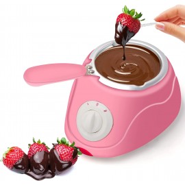 Electric Chocolate Fondue Pot Chocolate Melting Pot Ftabernam Chocolate Machine Chocolate Fondue Pot Set with Making Accessory Kit for Melting Chocolate Cheese Candy ,Butter for Party & Home DIY Pink B09Z6HYHKF