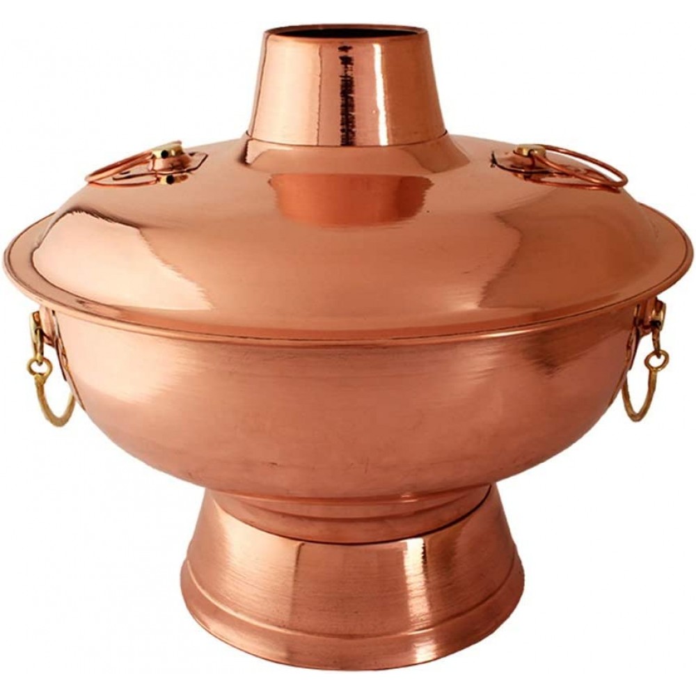 Hot Pot Two Flavor Soup Base Welding Anti-Drop Handle Group Party Cuisine Easy to Maintain Traditional Electric Fondue Pots Color : B Size : 3030cm B08TQYMZ16
