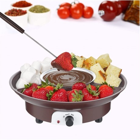 Party Electric Deluxe Geyser Control Fondue Motor Dessert Fruit Fondue Pot Chocolate Tray Serving Cheese Heat Set Electric Kitchen，Dining & Bar Japanese Kitchenware Set B One Size B0B38YR3NZ