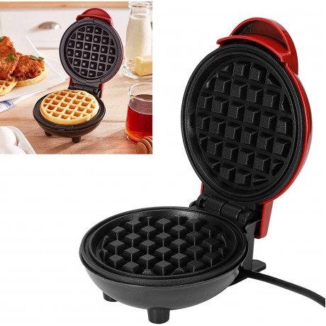 Waffle Irons Mini Electric Waffles Maker Bubble Egg Cake Oven Breakfast Lunch Waffle Machine Non Stick Plates US 100V 6.5in for Hash browns French Toast Grilled Cheese Quesadilla Brownies Cookies B098BJPKWK