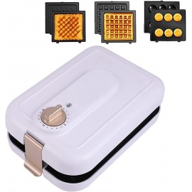 XCORCOR Non-Stick Belgian Waffle Maker with Removable Plates Panini Press & Sandwich Maker with Timing Control Indicator Lights Compact Design Easy to Clean 600 Watts White B09B93CKRT