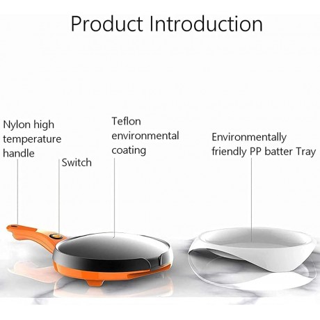 DAILYINT Kitchen Pancake Electric Baking Pan Electric Hot Plate Oven Non-Stick Electric Bakeware Breakfast Machine Crepe Pan Household Convenient Cleaning B09F8M3Y9P